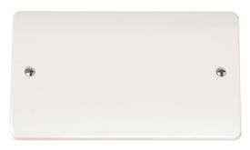 CMA061  Mode White 2 Gang Blank Plate